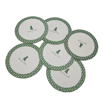 Customizable Absorbent Paper Round Coaster with Your Logo