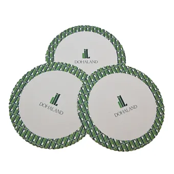 Customizable Absorbent Paper Round Coaster with Your Logo